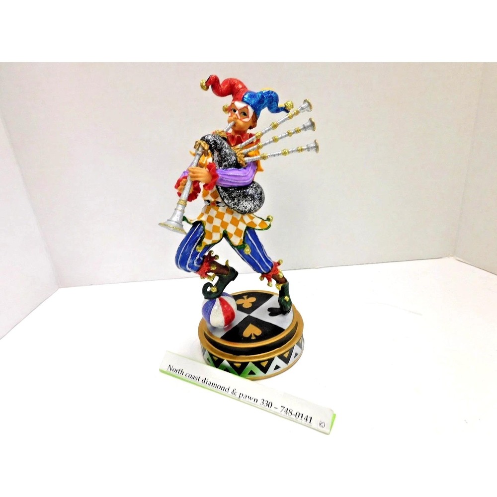 Summit Collection Jester w/ Bag Pipes Retired 2008 figurine DH61